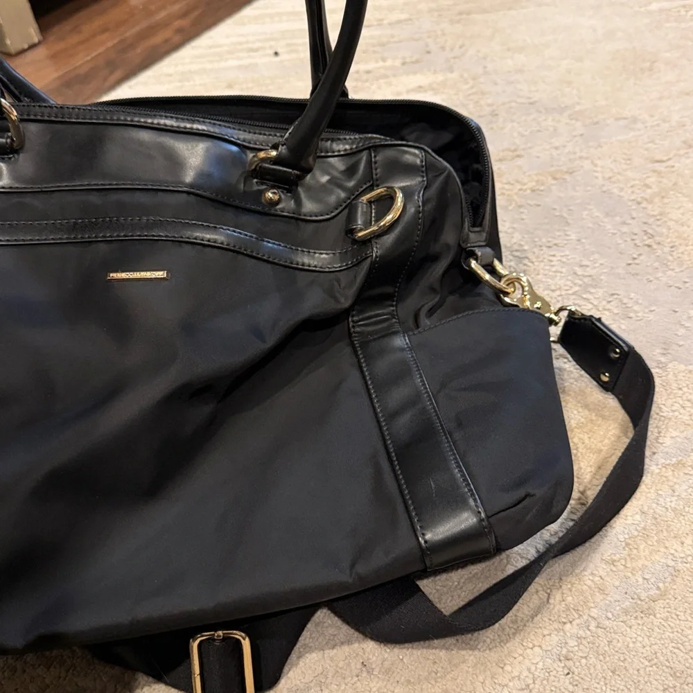 Rebecca Minkoff Leather Knocked Up Diaper Bag Women's Black Travel Everyday